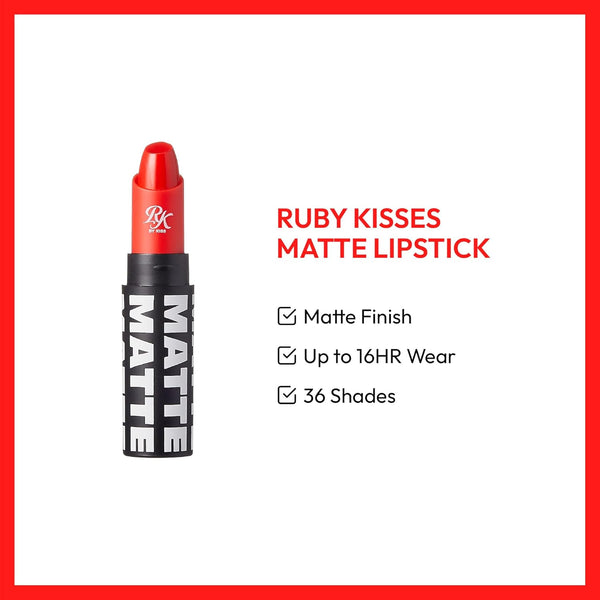 RK By Kiss Matte Lipstick 11 Extreme Coral 3.5g