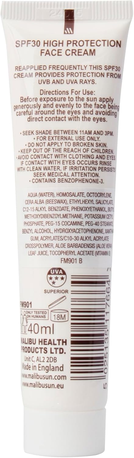 Malibu Face Cream SPF30 40ml