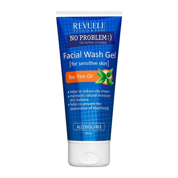 Revuele No Problem Tea Tree Oil Facial Wash Gel 200ml - Afro Hair Boutique