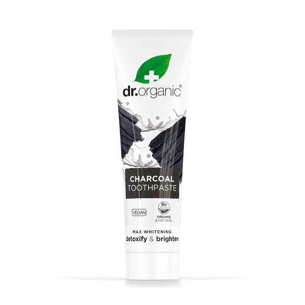 Dr Organic Charcoal Max Whitening Toothpaste 100ml - Afro Hair Boutique