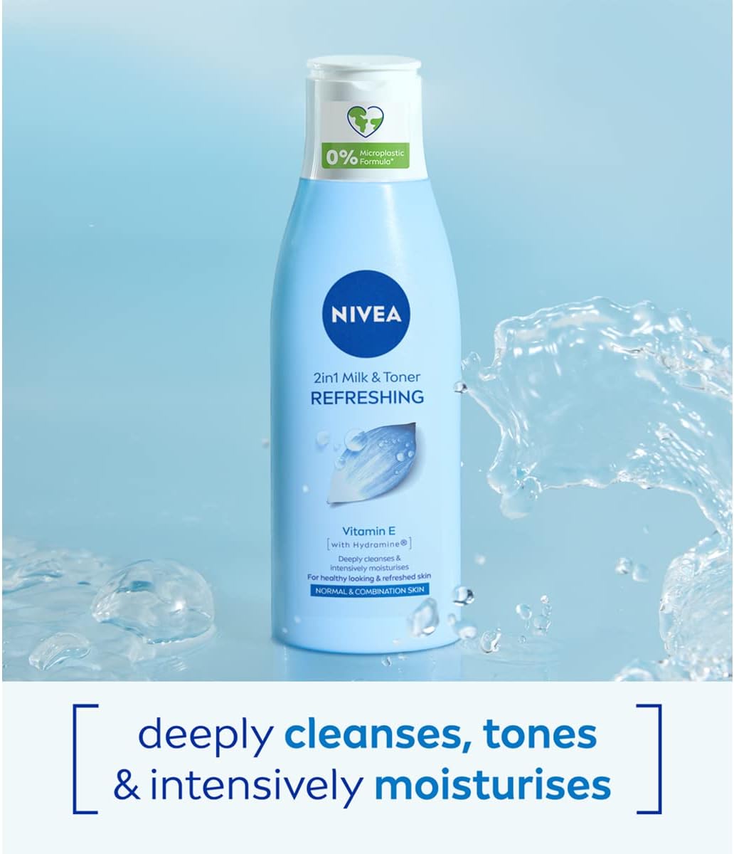 Nivea Refreshing 2 In 1 Milk And Toner 200ml
