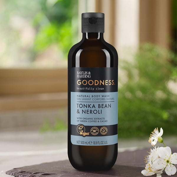 Baylis And Harding Goodness Tonka Bean And Neroli Natural Body Wash 500ml