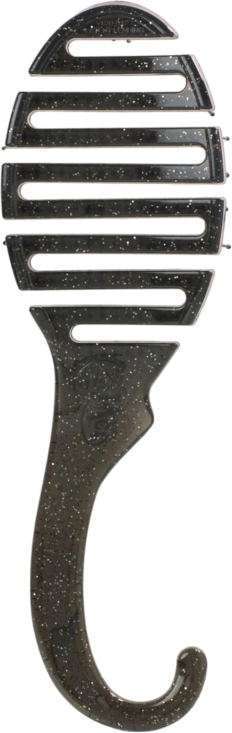 Wet Brush Shower Detangler Brush Black Glitter