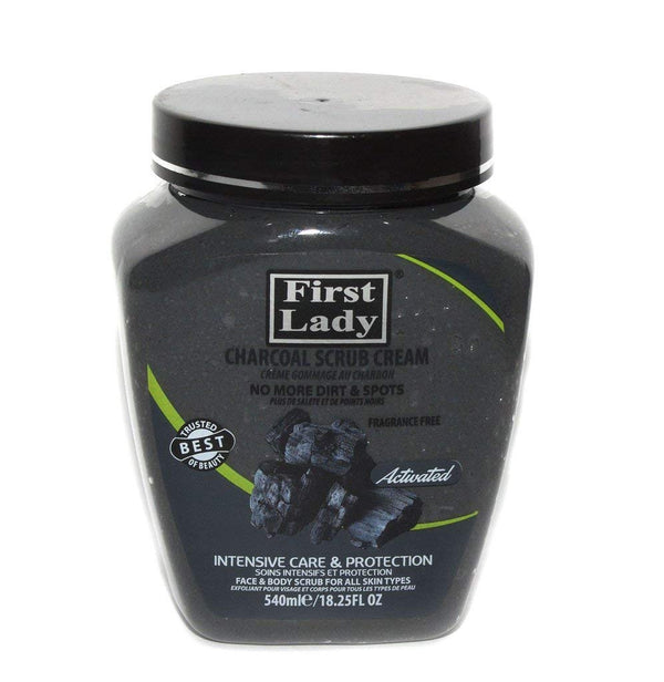 First Lady Charcoal Scrub Cream 540ml - Afro Hair Boutique