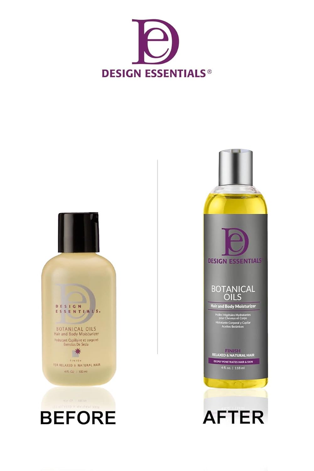 Design Essentials Botanical Oils Hair And Body Moisturizer 118ml