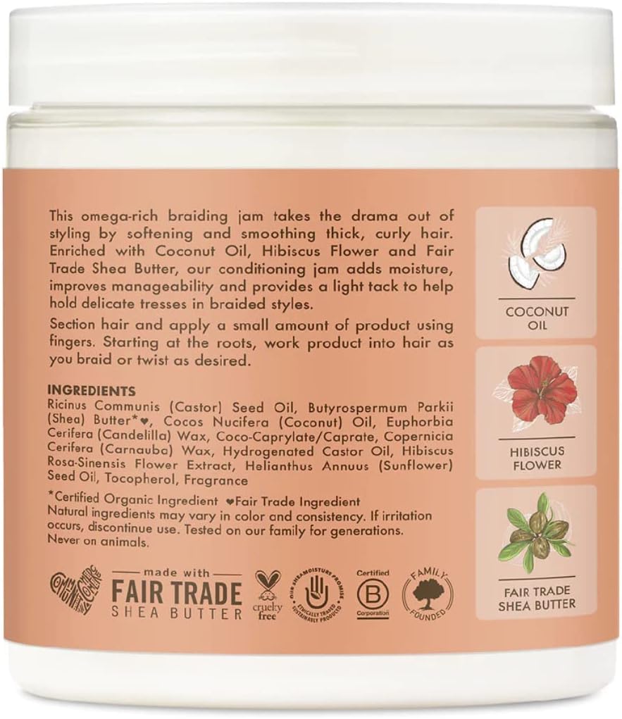 Shea Moisture Coconut And Hibiscus Kids Braiding Jam 156g