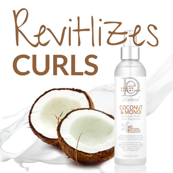 Design Essentials Coconut And Monoi Curl Refresher 236ml