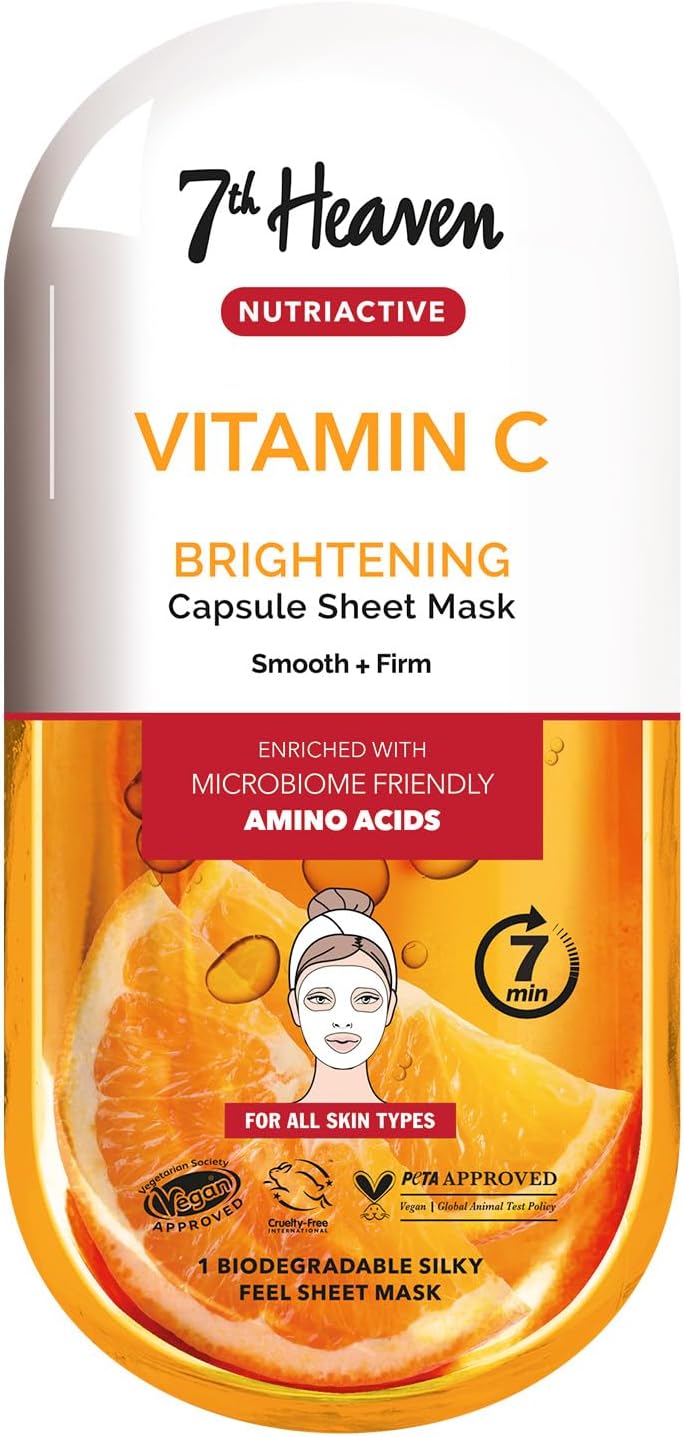 Montagne Jeunesse 7Th Heaven Nutriactive Vitamin C Serum Capsule Sheet Mask