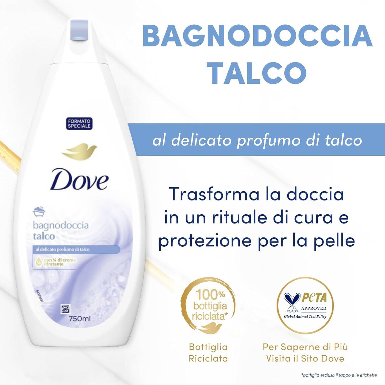 Dove Bubble Bath Talc Body Wash 450ml / 700ml
