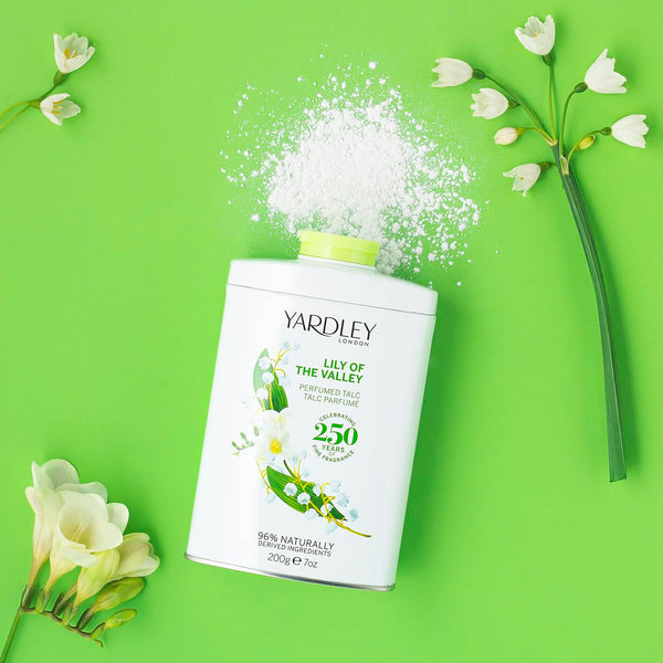 Yardley Lily Of The Valley Perfumed Body Powder 50g / 200g - Afro Hair Boutique
