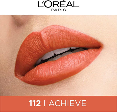 Loreal Paris Rouge Signature Matte Liquid Lipstick I Achieve 112