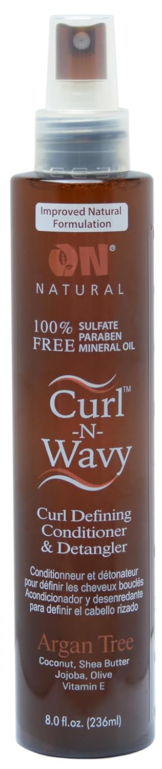 ON Natural Curl N Wavy Argan Tree Curl Defining Conditioner Detangler 236ml - Afro Hair Boutique