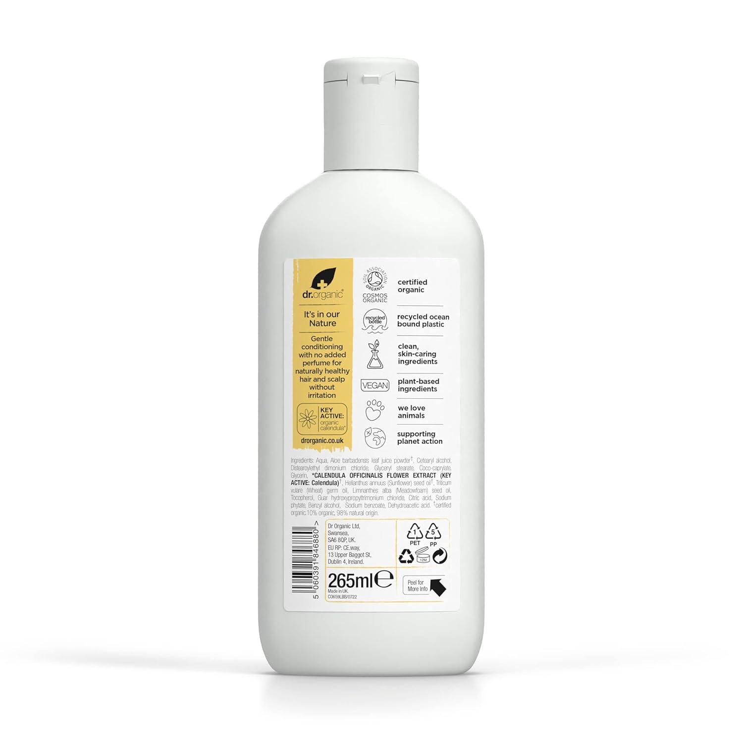 Dr Organic Organic Calendula Fragrance Free Conditioner 265ml