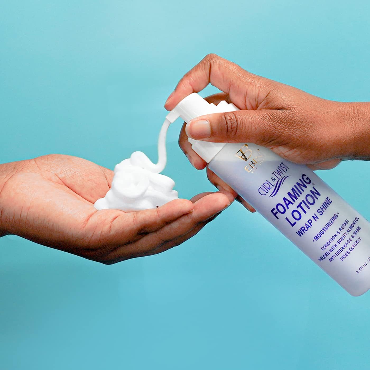 EBIN New York Curl And Twist Foaming Lotion Wrap And Shine Moisturizing 250ml