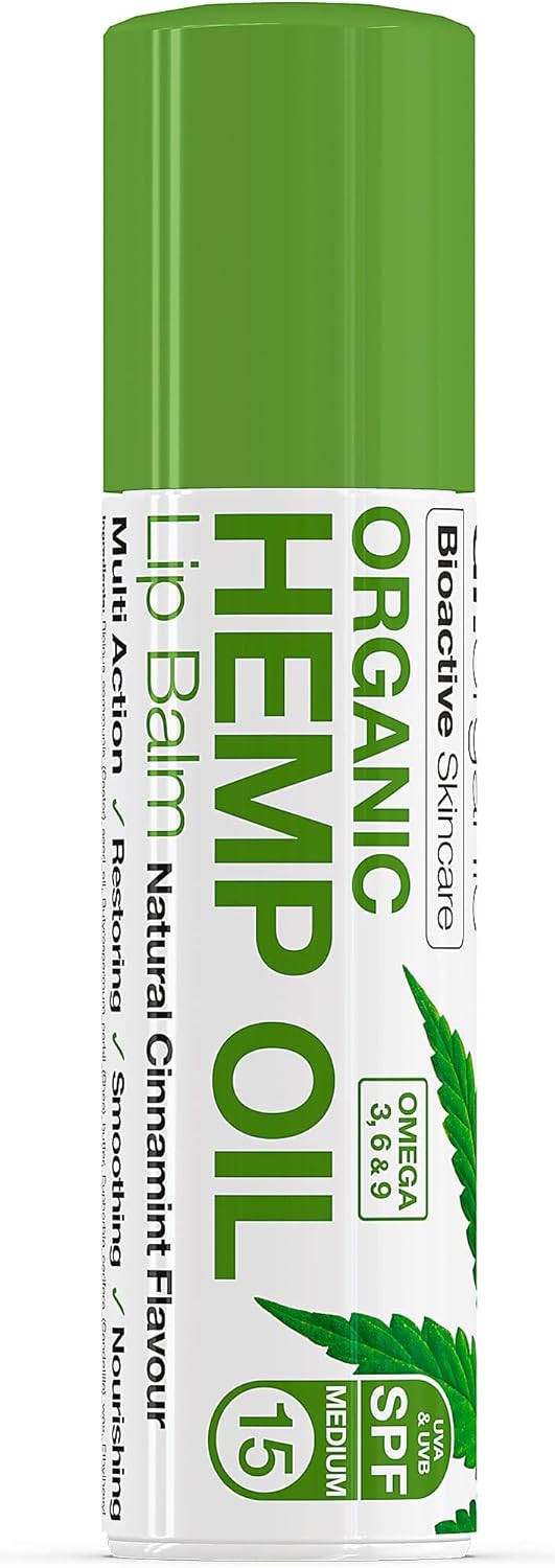 Dr Organic Bioactive Skincare Organic Hemp Oil Lip Balm 5.7ml - Afro Hair Boutique