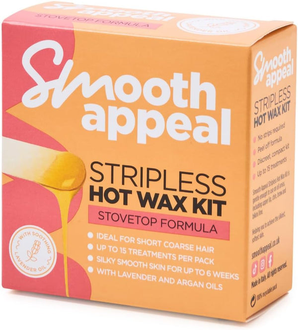 Three Pears Smooth Appeal Stripless HOT Wax Kit Lavender And Argan Oil