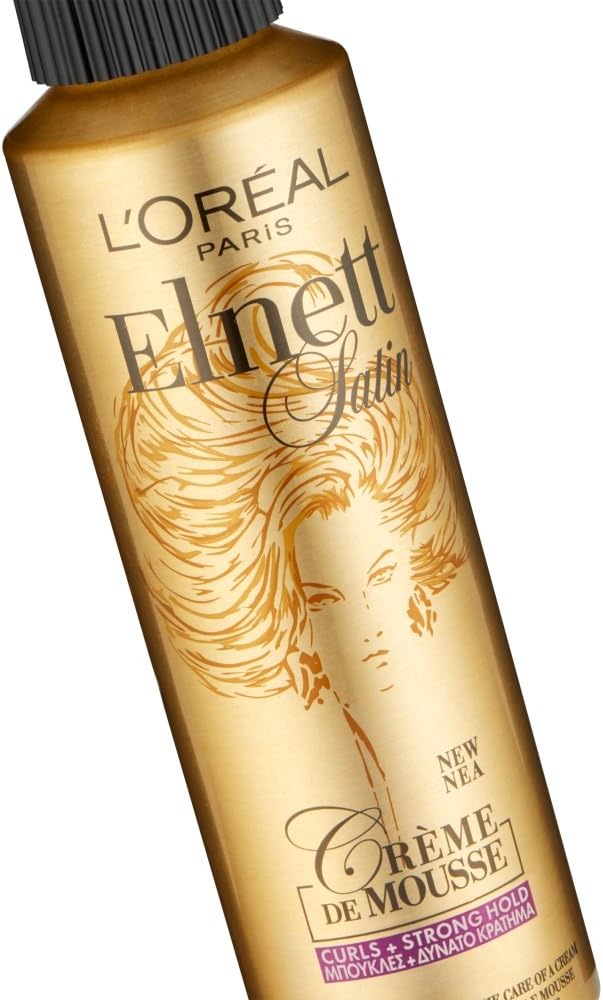 Loreal Paris Elnett Satin Curls Strong Hold Creme De Mousse 200ml