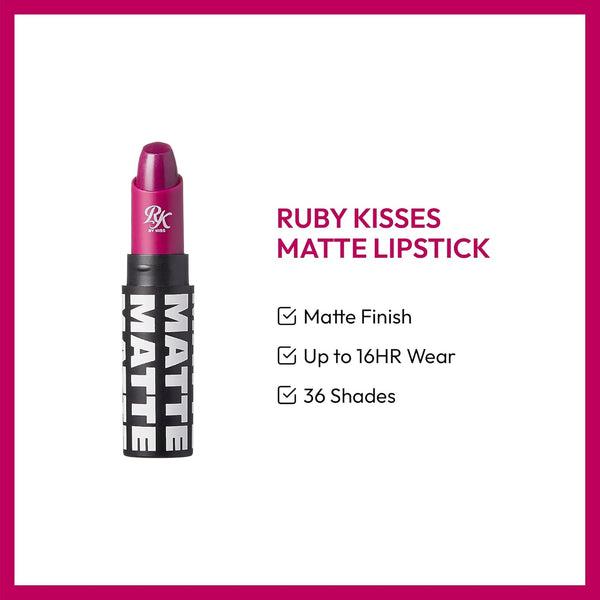 RK By Kiss Matte Lipstick 34 Beet Me 3.5g
