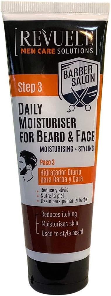 Revuele Barber Salon Step 3 Daily Moisturiser For Beard And Face 80ml