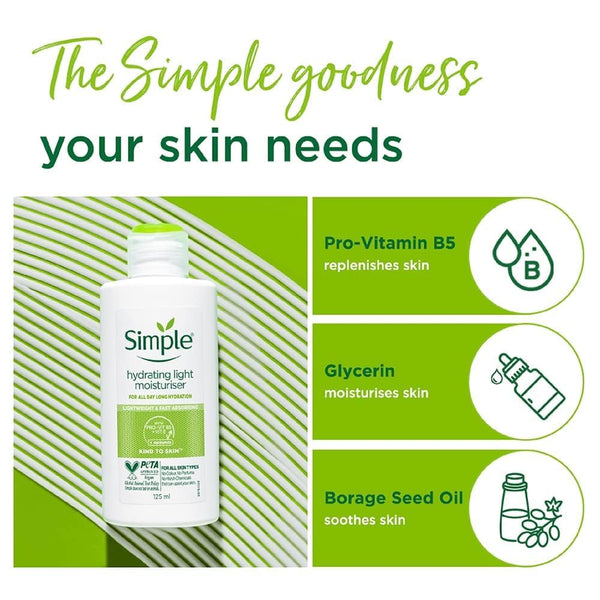Simple Kind To Skin Hydrating Light Moisturiser 125ml