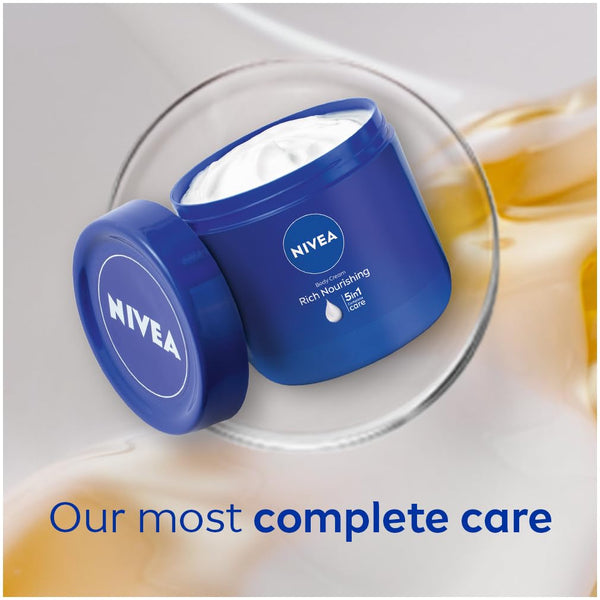 Nivea Rich Nourishing Body Cream with deep moisture serum & almond oil 400ml - Afro Hair Boutique