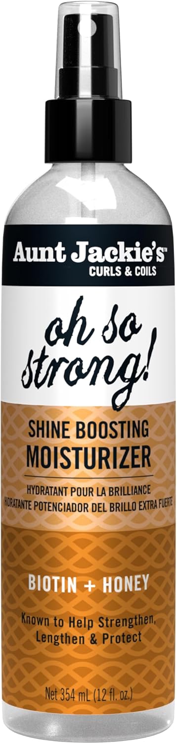 Aunt Jackie Oh So Strong Shine Biotin Honey Boosting Moisturiser 354ml - Afro Hair Boutique