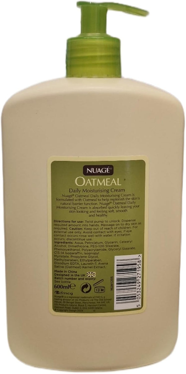 Nuage Oatmeal Daily Moisturising Cream 200ml / 600ml - Afro Hair Boutique