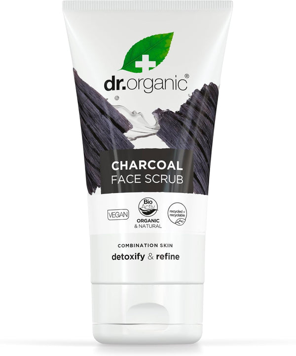 Dr Organic Bioactive Skincare Activated Charcoal Deep Cleansing Face Scrub - Afro Hair Boutique