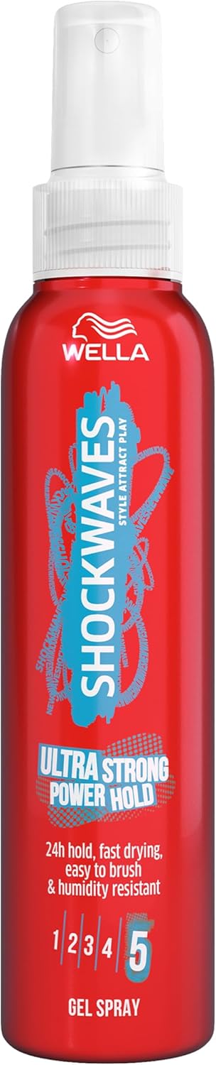 Wella Shock Waves Ultra Strong Power 5 Hold Hairspray 250ml