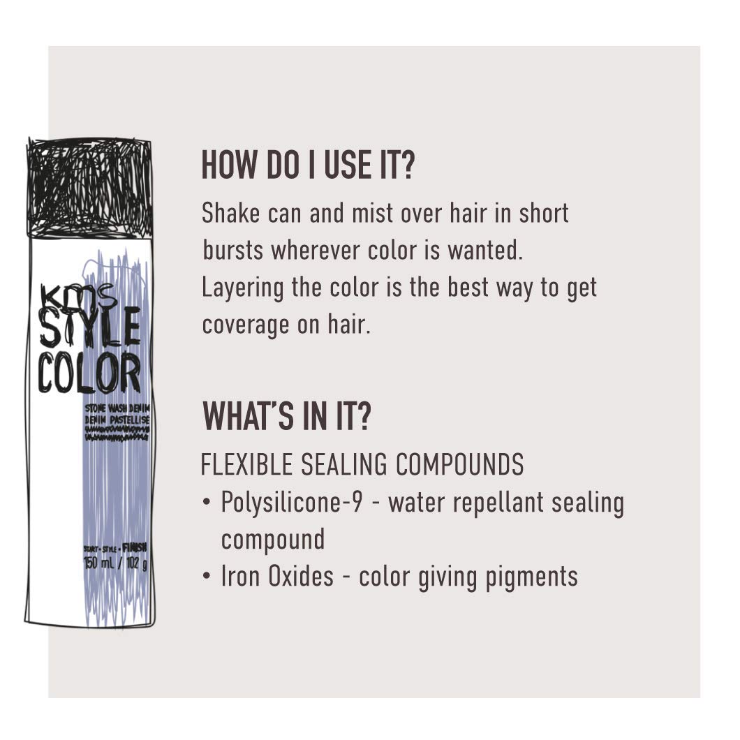 KMS Style Color Inked Blue Spray Con Color 150ml