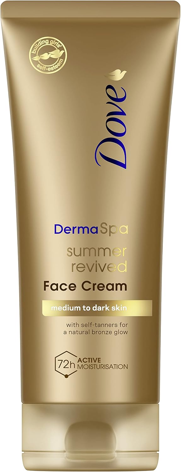 Dove Summer Revived Gradual Self Tan Face Cream For Medium To Dark 75ml