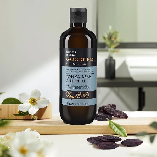 Baylis And Harding Goodness Tonka Bean And Neroli Natural Body Wash 500ml