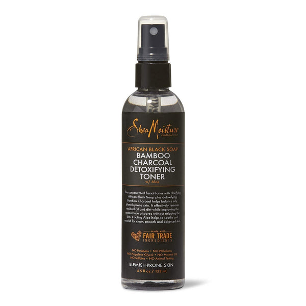 Shea Moisture African Black Soap Bamboo Charcoal Detoxifying Toner 133ml