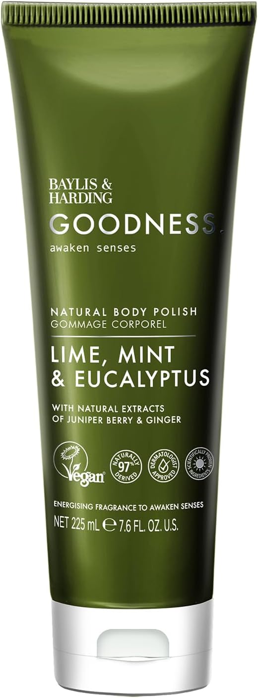 Baylis And Harding Goodness Lime Mint And Eucalyptus Natural Body Polish 225ml