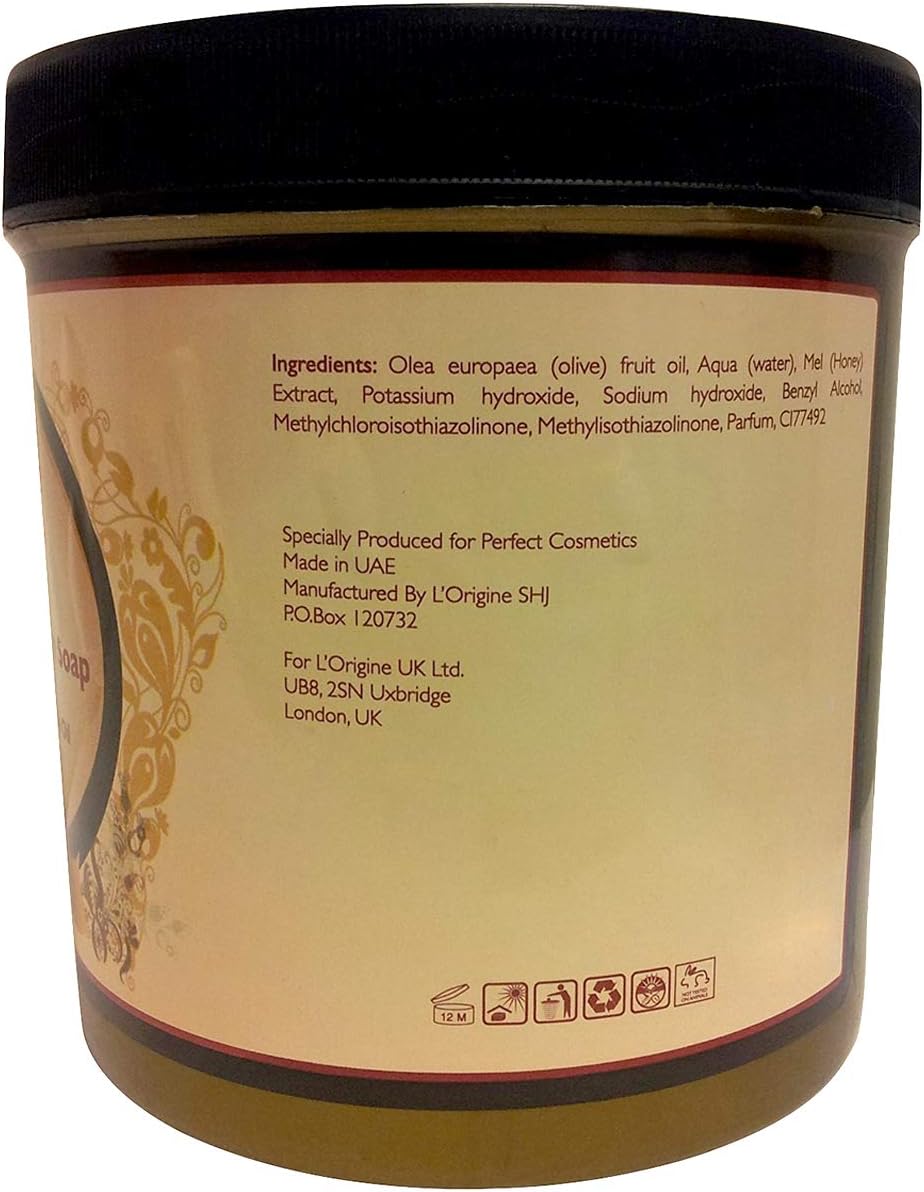 Perfect Cosmetics Natural Moroccan Soap With Natural Olive Oil And Honey 1000ml