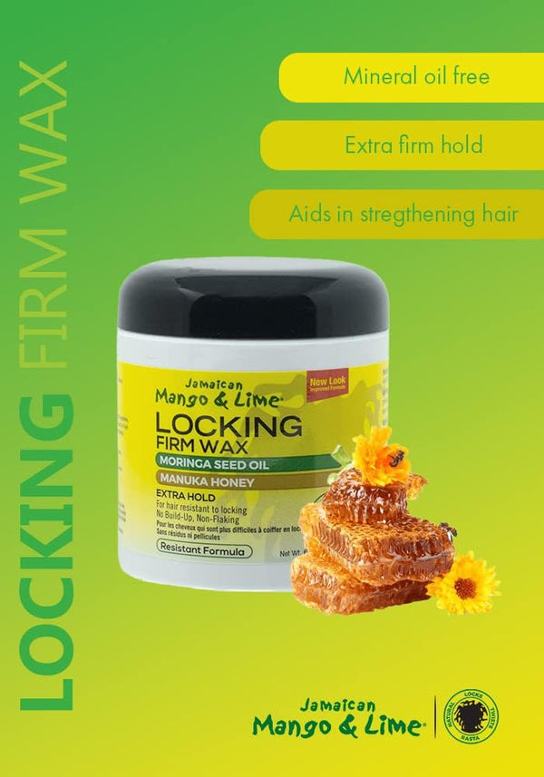 Jamaican Mango And Lime Locking Firm Wax Resistant Formula 155g / 473ml - Afro Hair Boutique