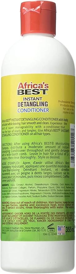 Africa's Best Instant Detangling Conditioner 355ml - Afro Hair Boutique