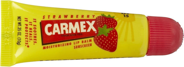 Carma Laboratories Carmex Moisturising Lip Balm Tube Strawberry 10g - Afro Hair Boutique