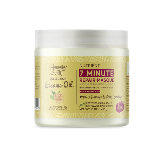 JF Labs Hawaiian Silky Sesame Oil Nutrient 7 Minute Repair Masque 453g