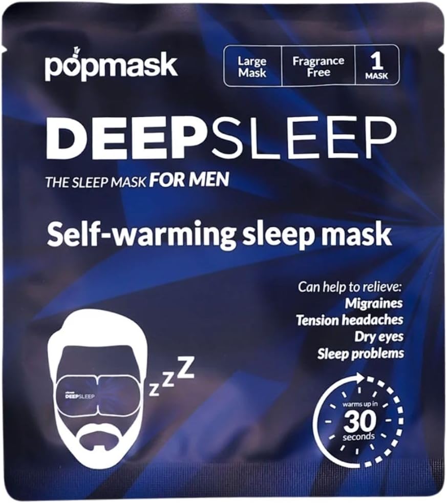 Pop Mask Deep Sleep Self Heating Eye Masks For Men