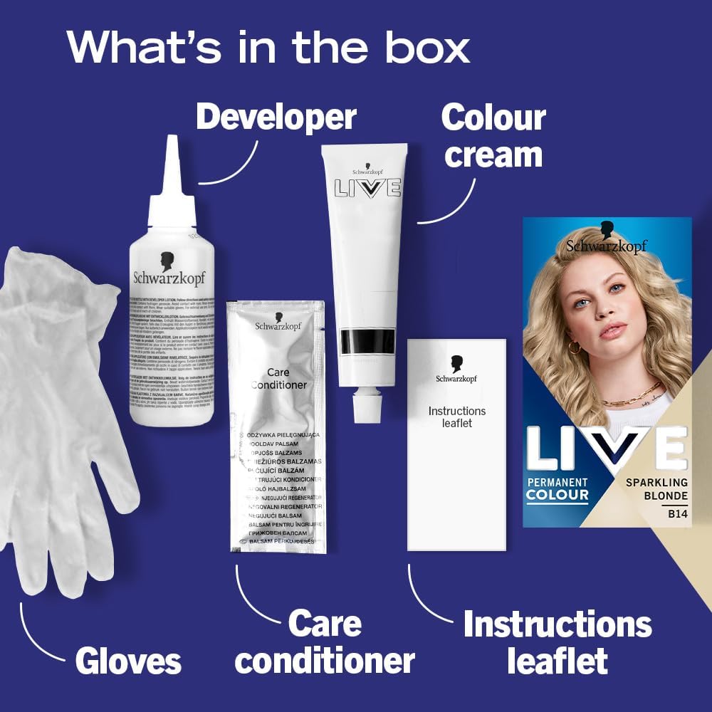 Schwarzkopf Live Intense Permanent Colour B14 Sparkling Blonde