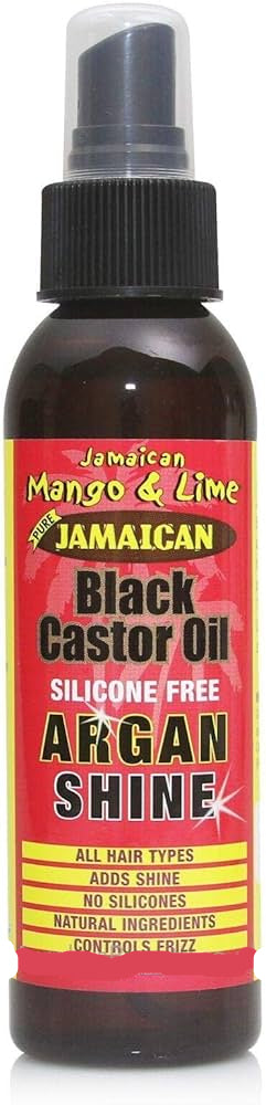 Jamaican Mango And Lime Black Castor Oil Silicone Free Argan Shine 118ml - Afro Hair Boutique