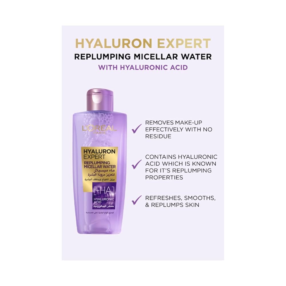 Loreal Hyaluron Expert Replumping Micellar Water 200ml