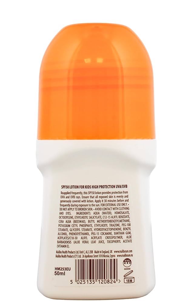 Malibu Kids Roll On Lotion SPF50 50ml