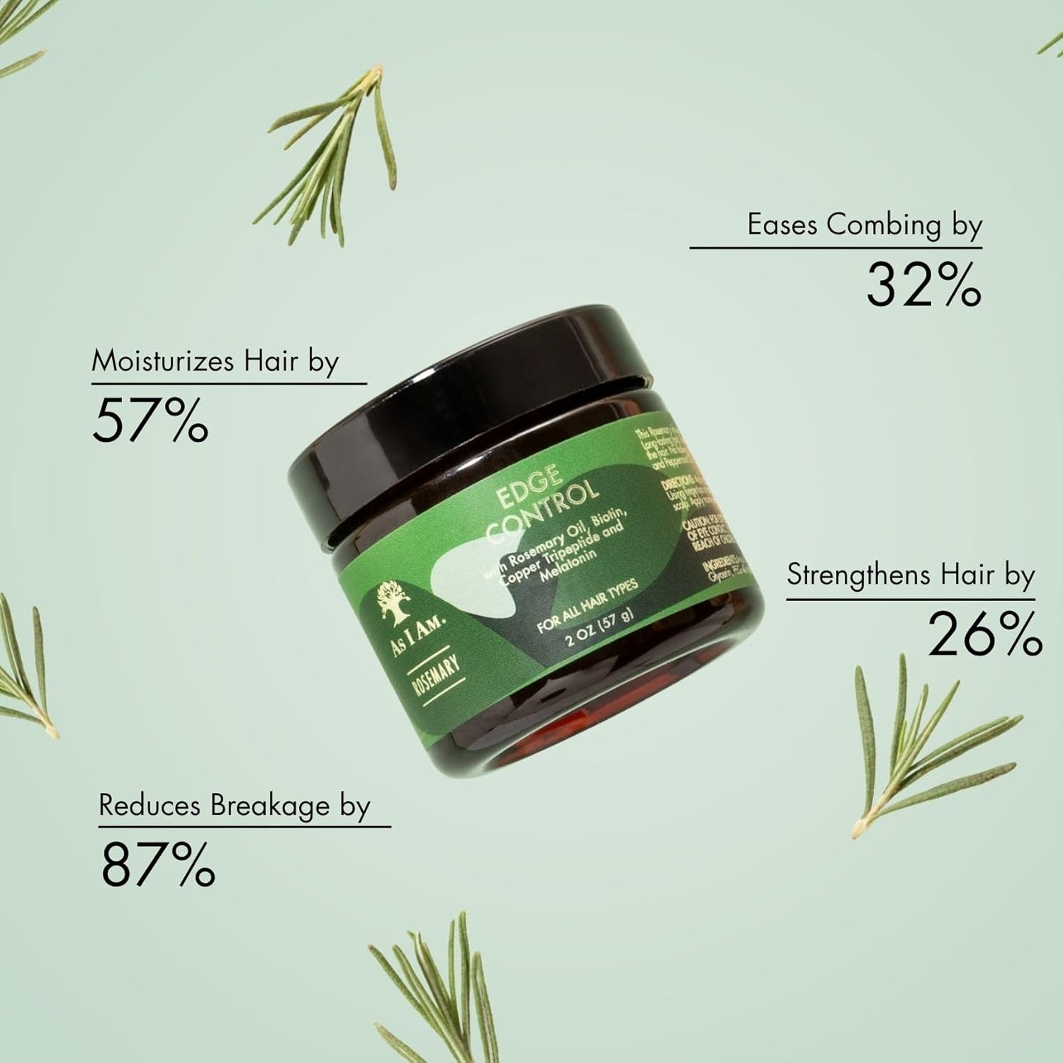 As I Am Rosemary Edge Control Gel 57g