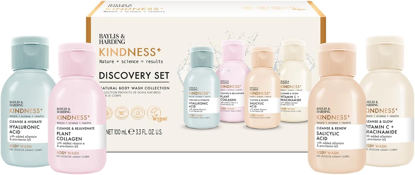 Baylis And Harding Kindness Natural Body Wash Collection Discovery Set