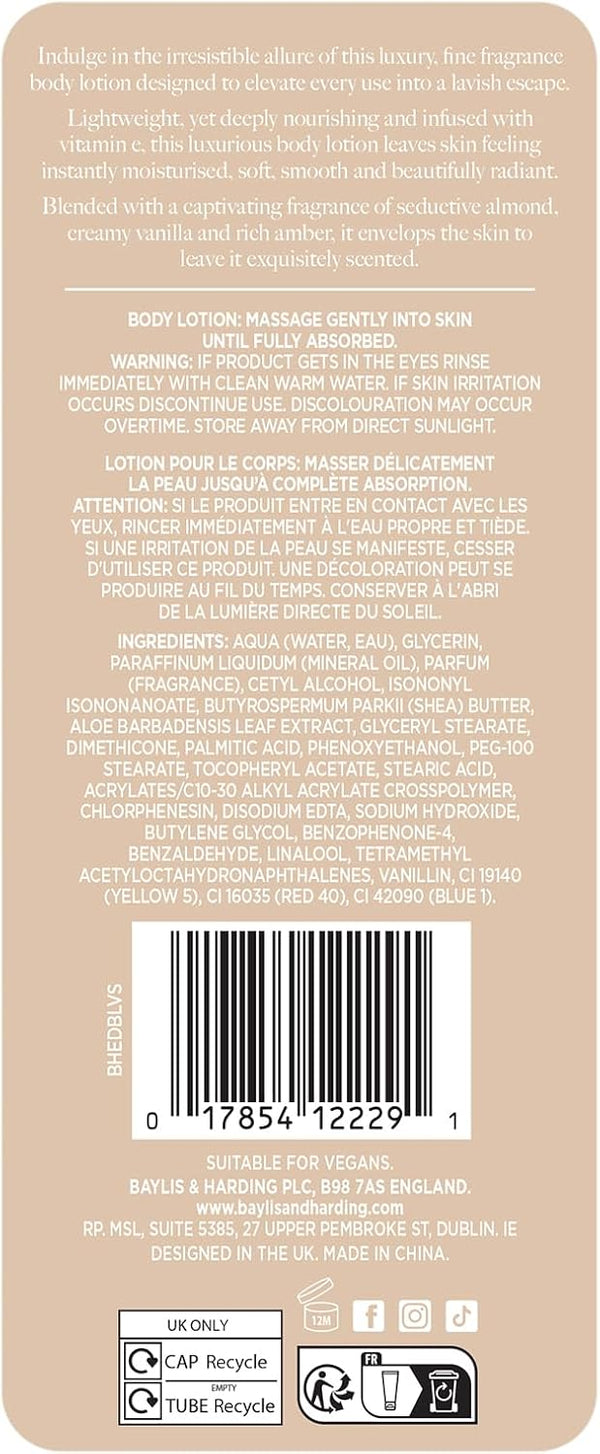 Baylis And Harding Vanilla And Seduction Fine Fragrance Body Lotion 236ml - Afro Hair Boutique
