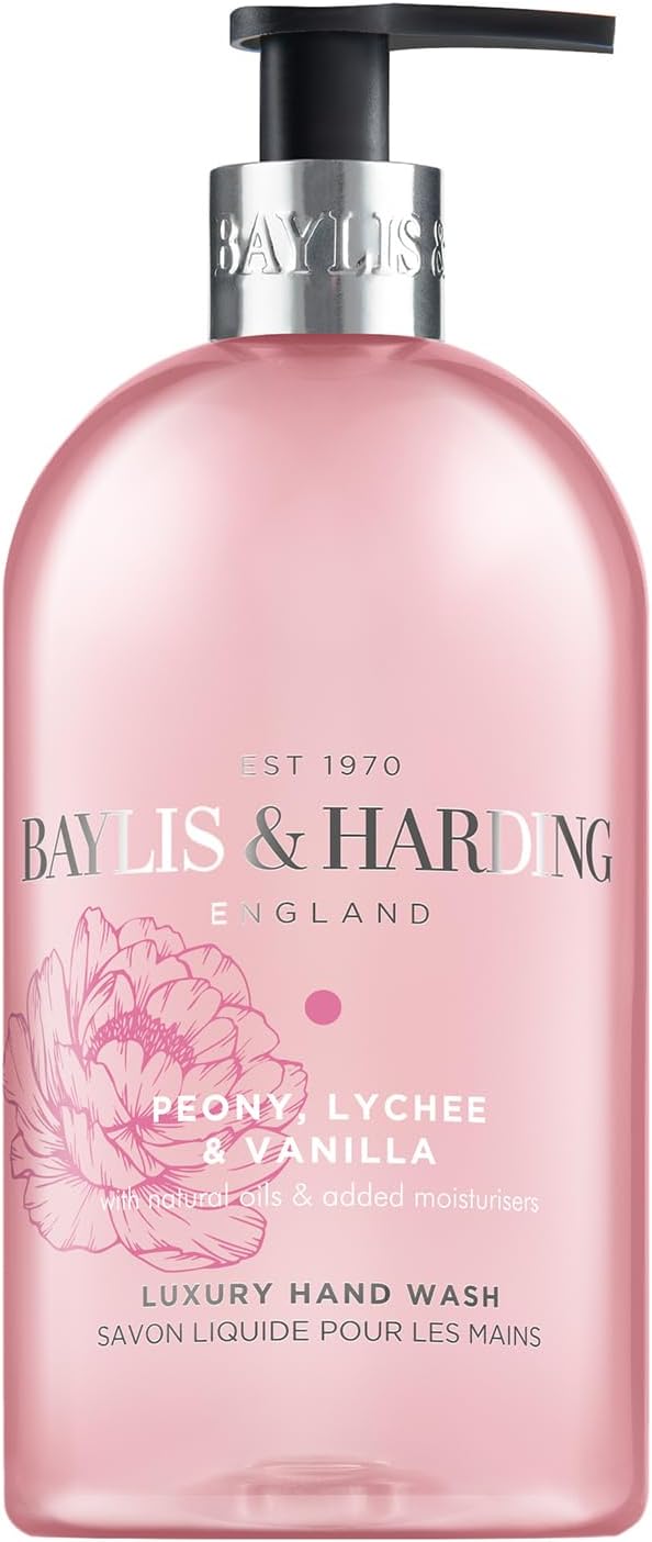 Baylis And Harding Peony Lychee And Vanilla Luxury Hand Wash 500ml