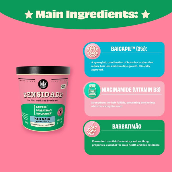 Lola Cosmetics Densidade Density Restoring Mask 230g