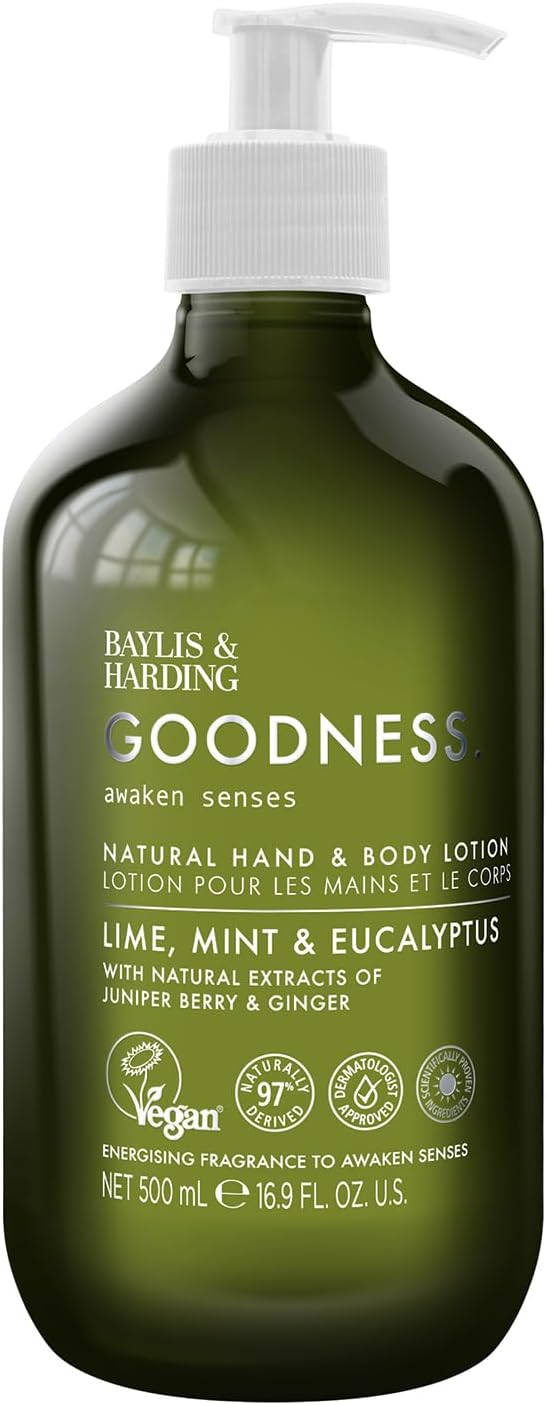 Baylis And Harding Goodness Lime Mint And Eucalyptus Natural Hand Body Lotion 500ml